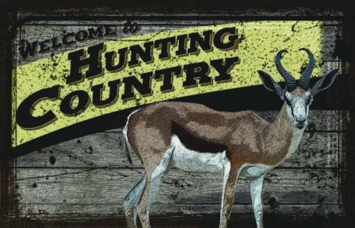 Metal sign - Hunting Country