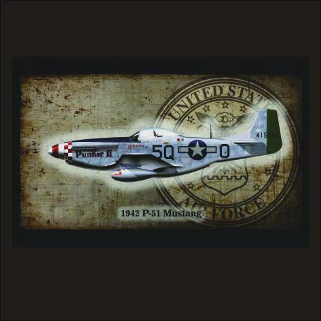 Metal Sign - P51 Mustang