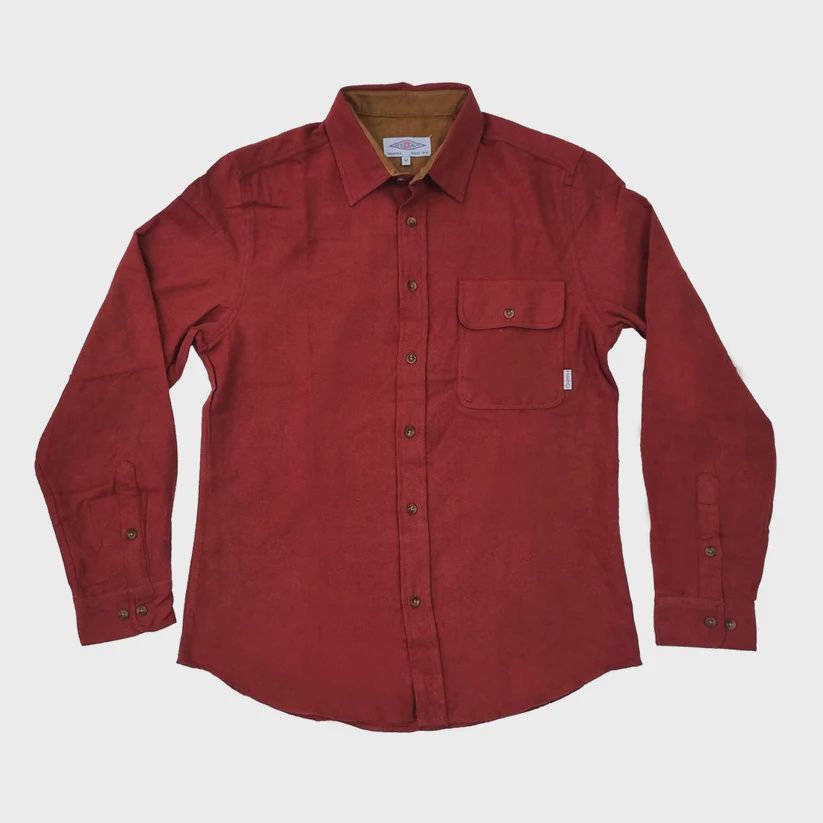 Teesav Flannel Shirt L/S - Rust
