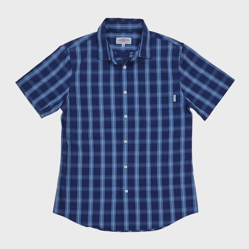 Teesav Check Shirt S/S - Blue