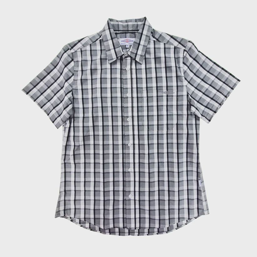 Teesav Check Shirt S/S - Stone