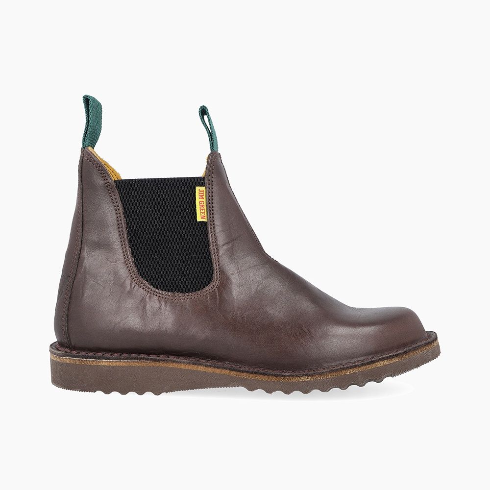 Jim Green Stockman Wedge Sole - Dark Brown