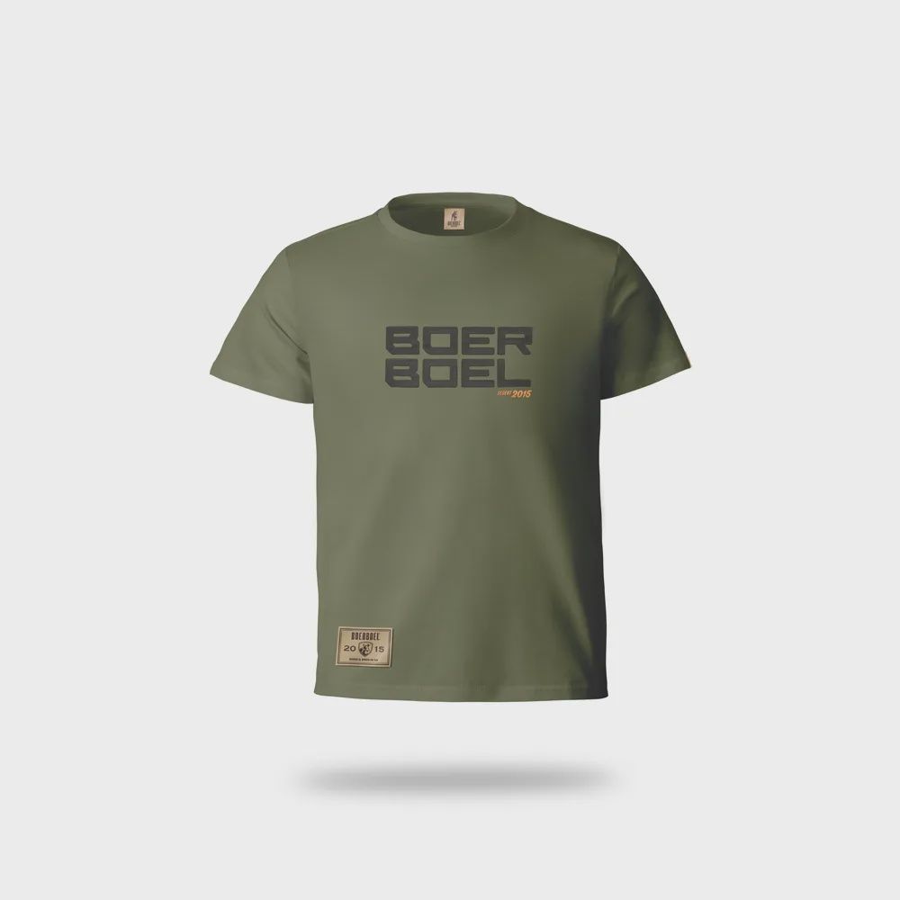 Kids T-Shirt – Printed “Boerboel” Army Green