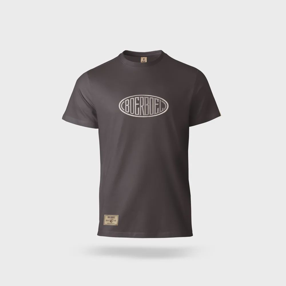 Men’s T-Shirt – Metallic Puff Print Charcoal