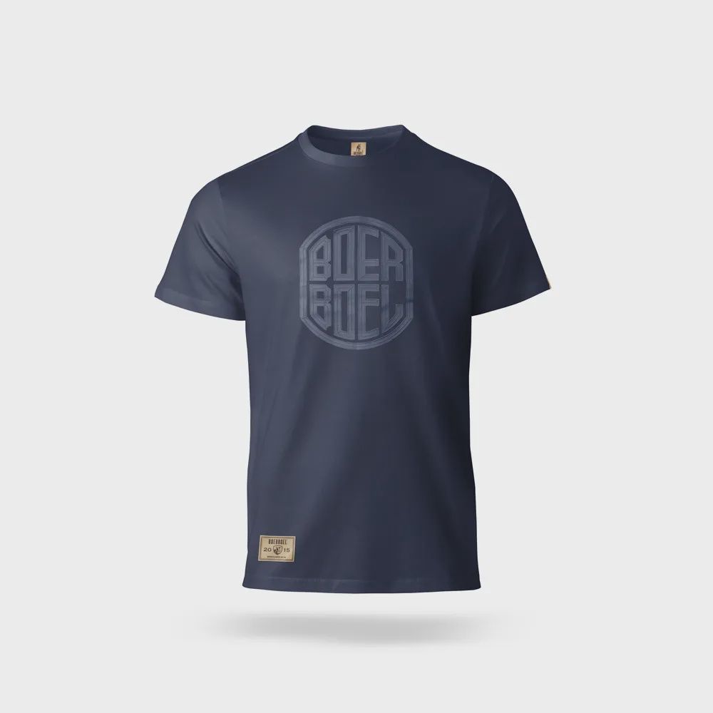 Men’s T-Shirt – Printed Bevel “Boerboel” Navy