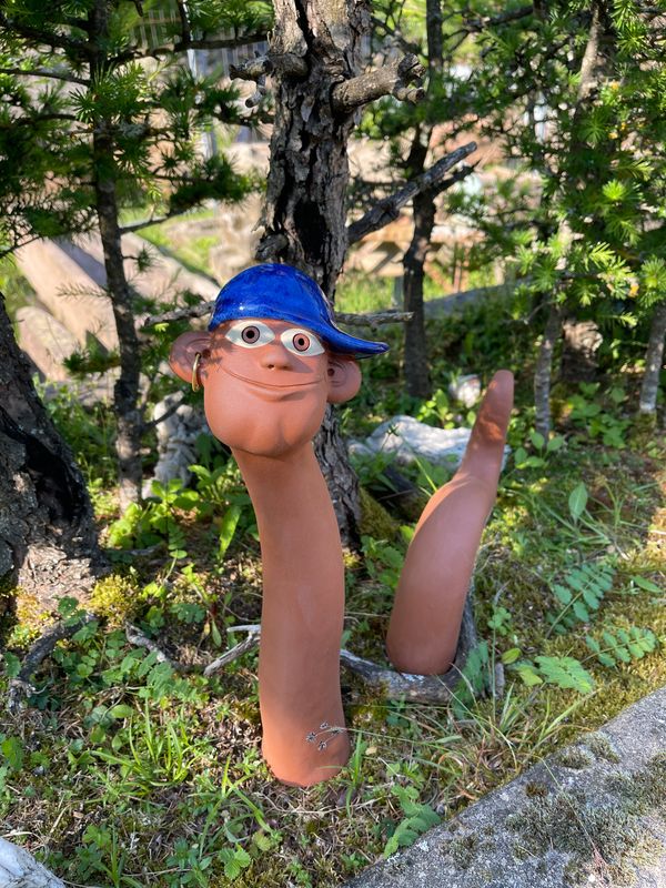 Gartenwurm mit Schwanz