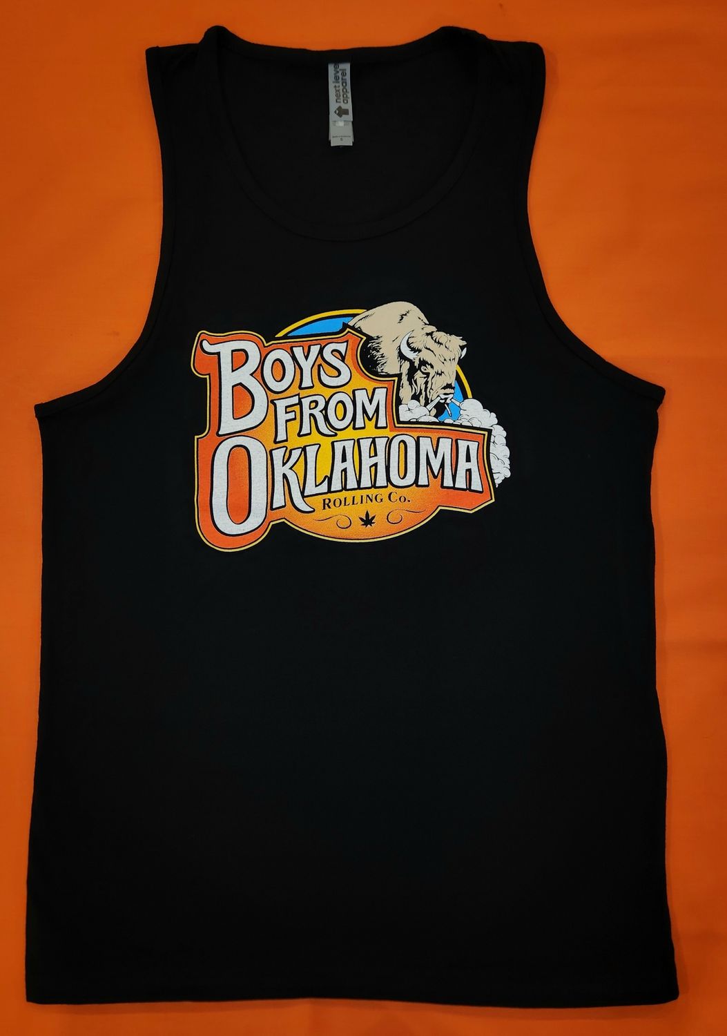 Black Tank Top Full Color Logo