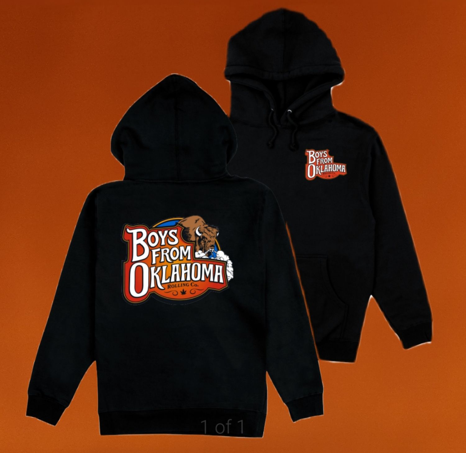 Front &amp; Back Logo Hoodie