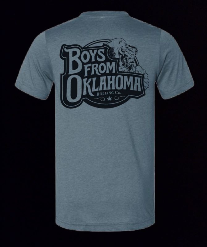 Heather Slate Front &amp; Back Logo