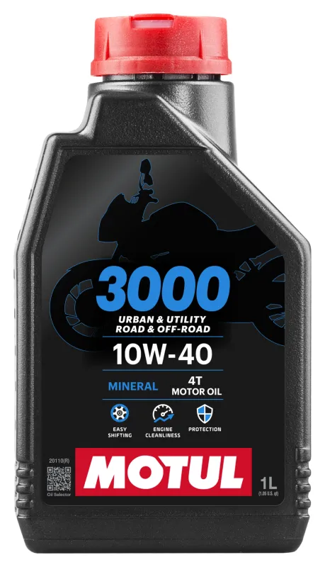Motul 3000 4T 10W40 1L Mineral, 1 Liter