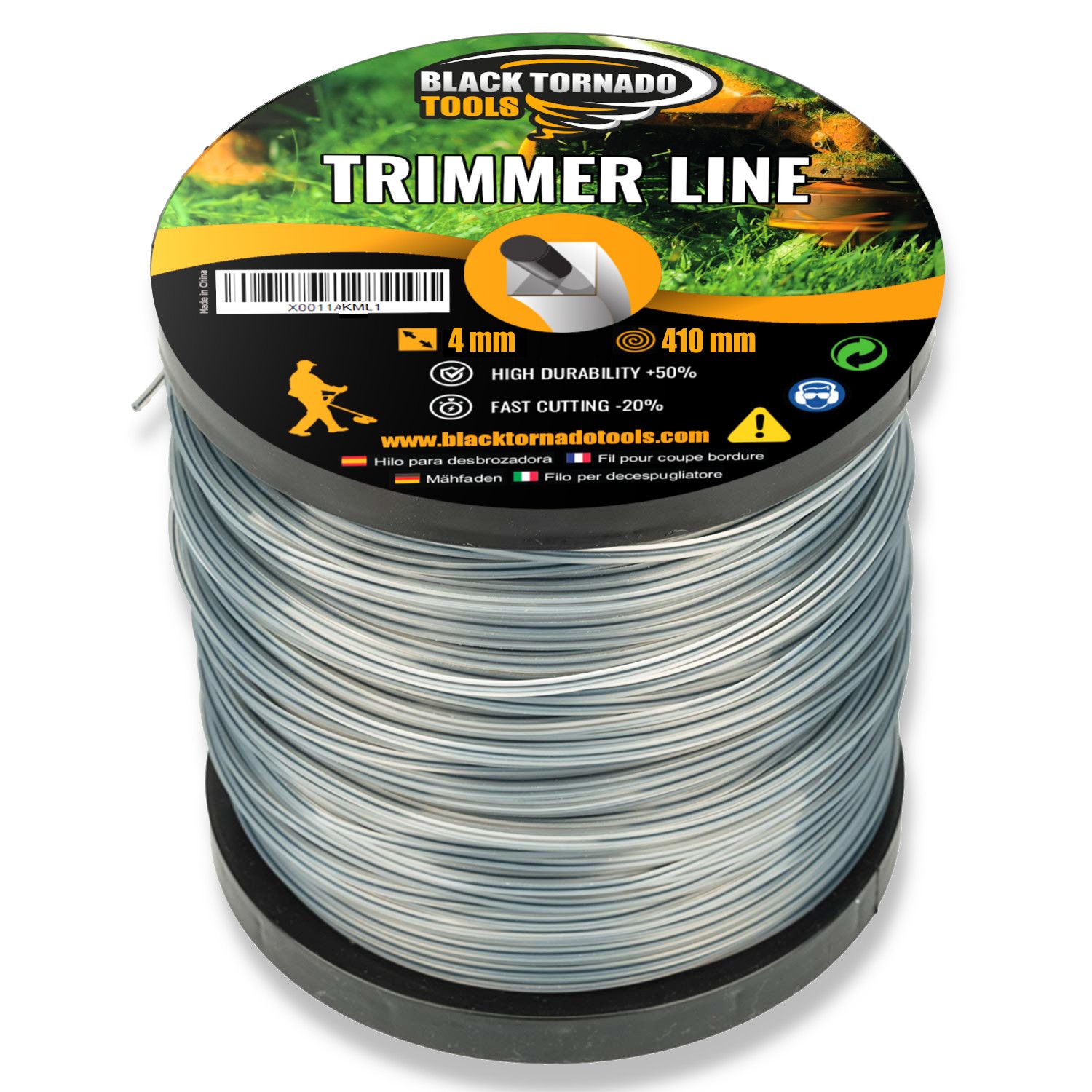 Bobina de hilo para desbrozadora (4mm 9Kg de bobina)
