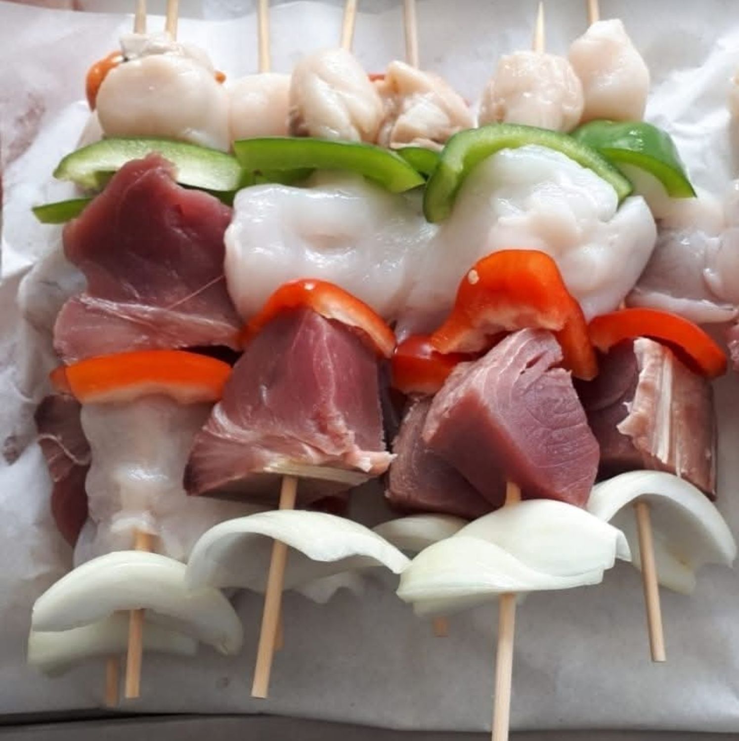 Fish kebabs