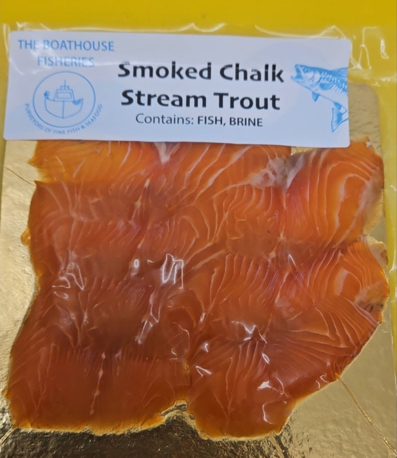 Sliced Smoked Chalk stream trout 100g Sliced Smoked Chalk stream trout 100g