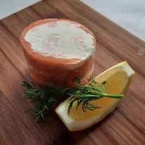 Smoked Salmon and Cream cheese Roulade with prawns