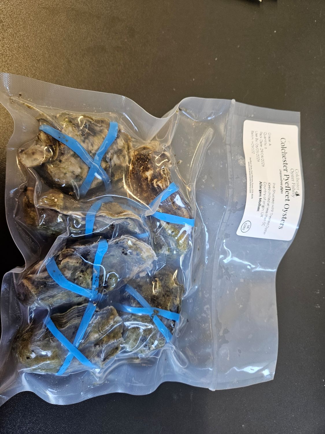 Pre Shucked Pyefleet Oysters x6