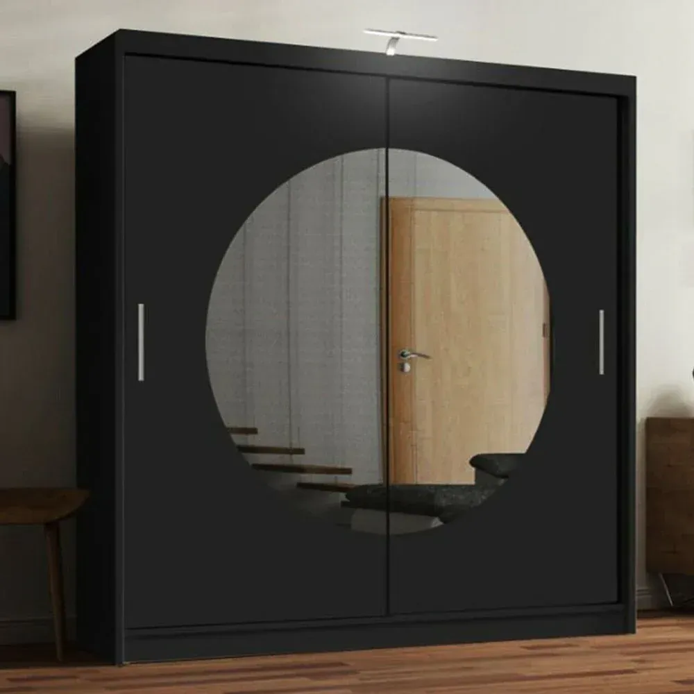 Sliding Mirrored Door Wardrobe - Rio