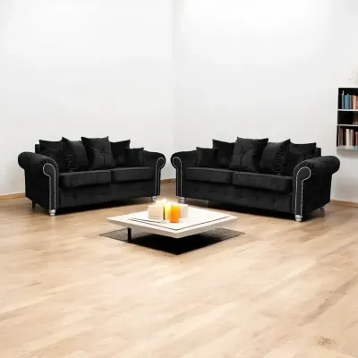 Plush Velvet Ashwin 3+2 Seater Sofa Set