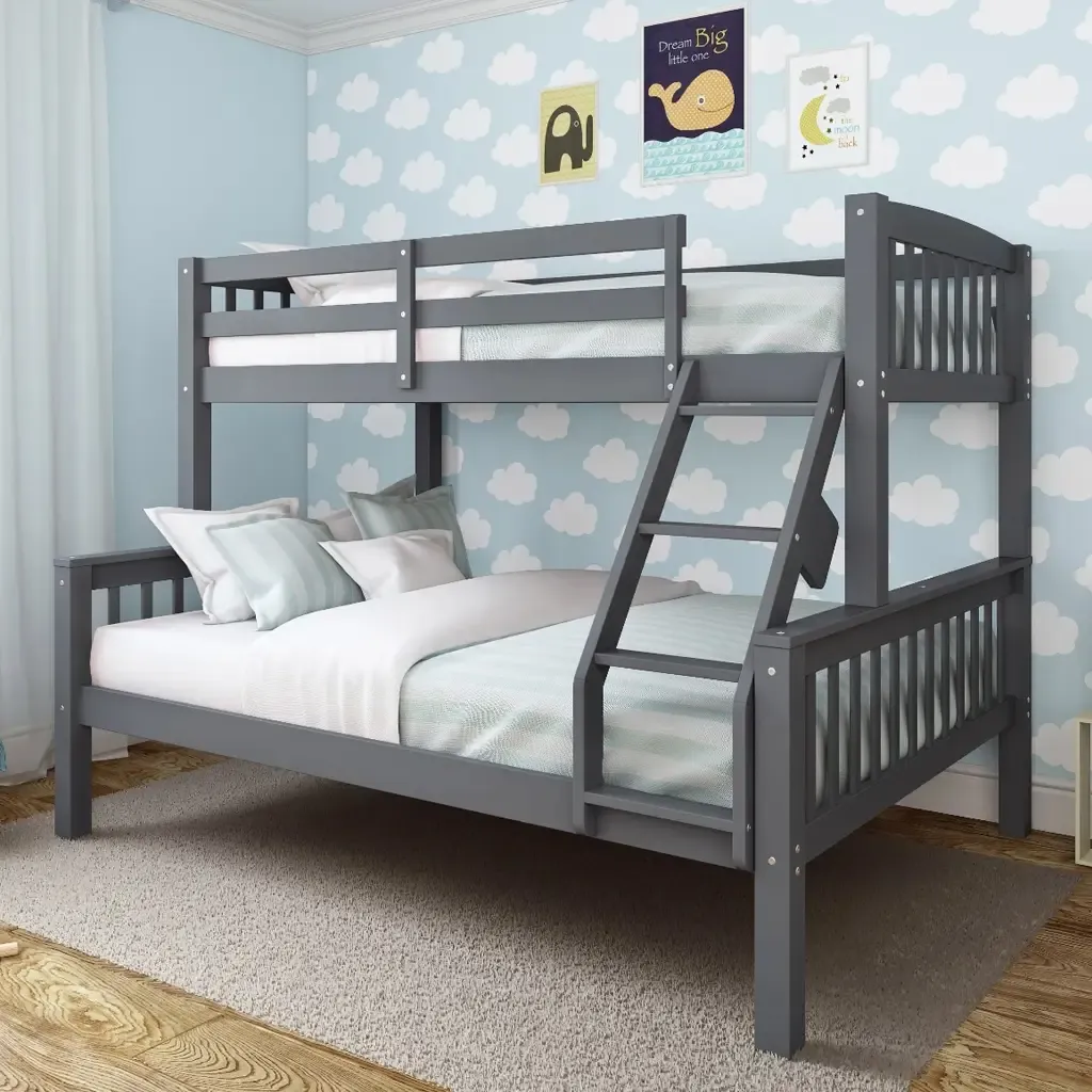 Triple Wooden Bunk Bed