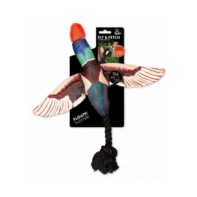 Spunky Pup Fly &amp; Fetch - Canard à lancer pour chien