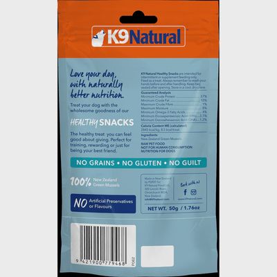 K9 Natural – Friandises de moules vertes de Nouvelle-Zélande