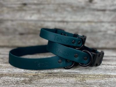 Collier en Biothane (Vert Chasseur)