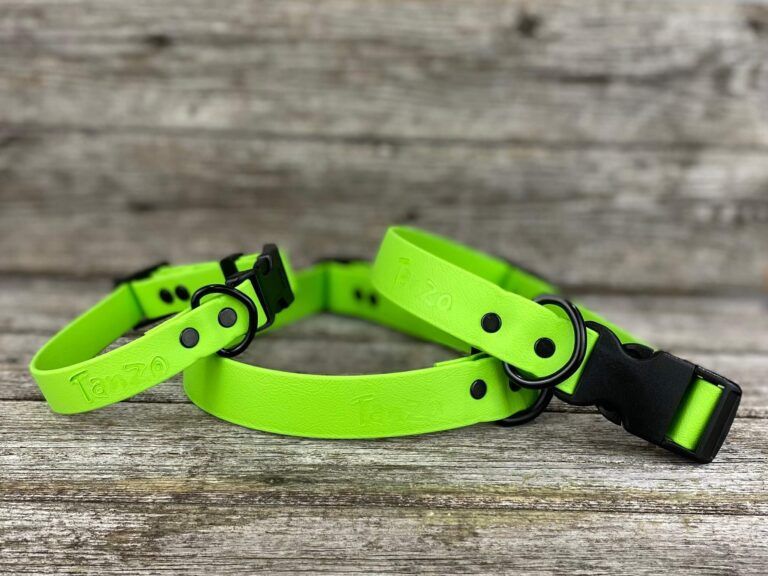 Collier en Biothane (Vert Fluo)