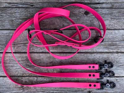Laisse en Biothane (Rose Fluo)
