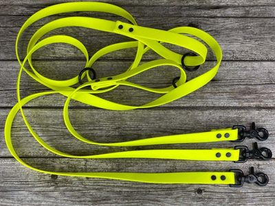 Laisse en Biothane (Jaune Fluo)