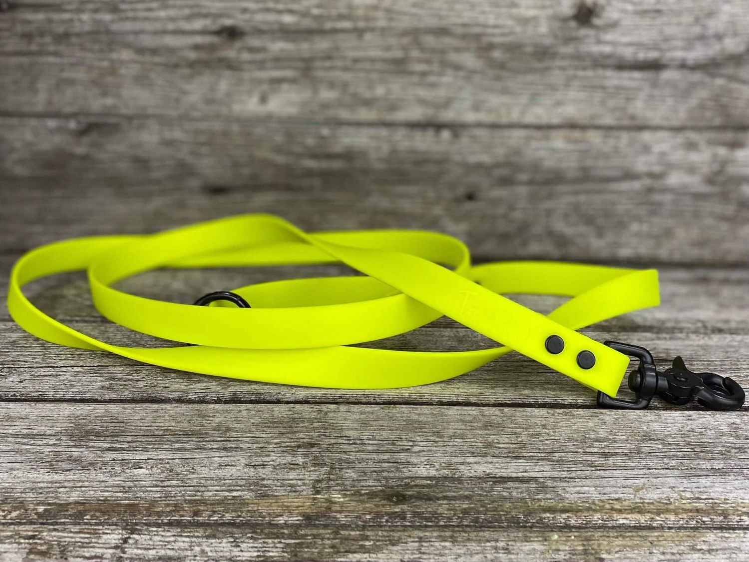 Laisse en Biothane (Jaune Fluo)