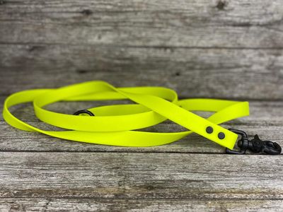 Laisse en Biothane (Jaune Fluo)