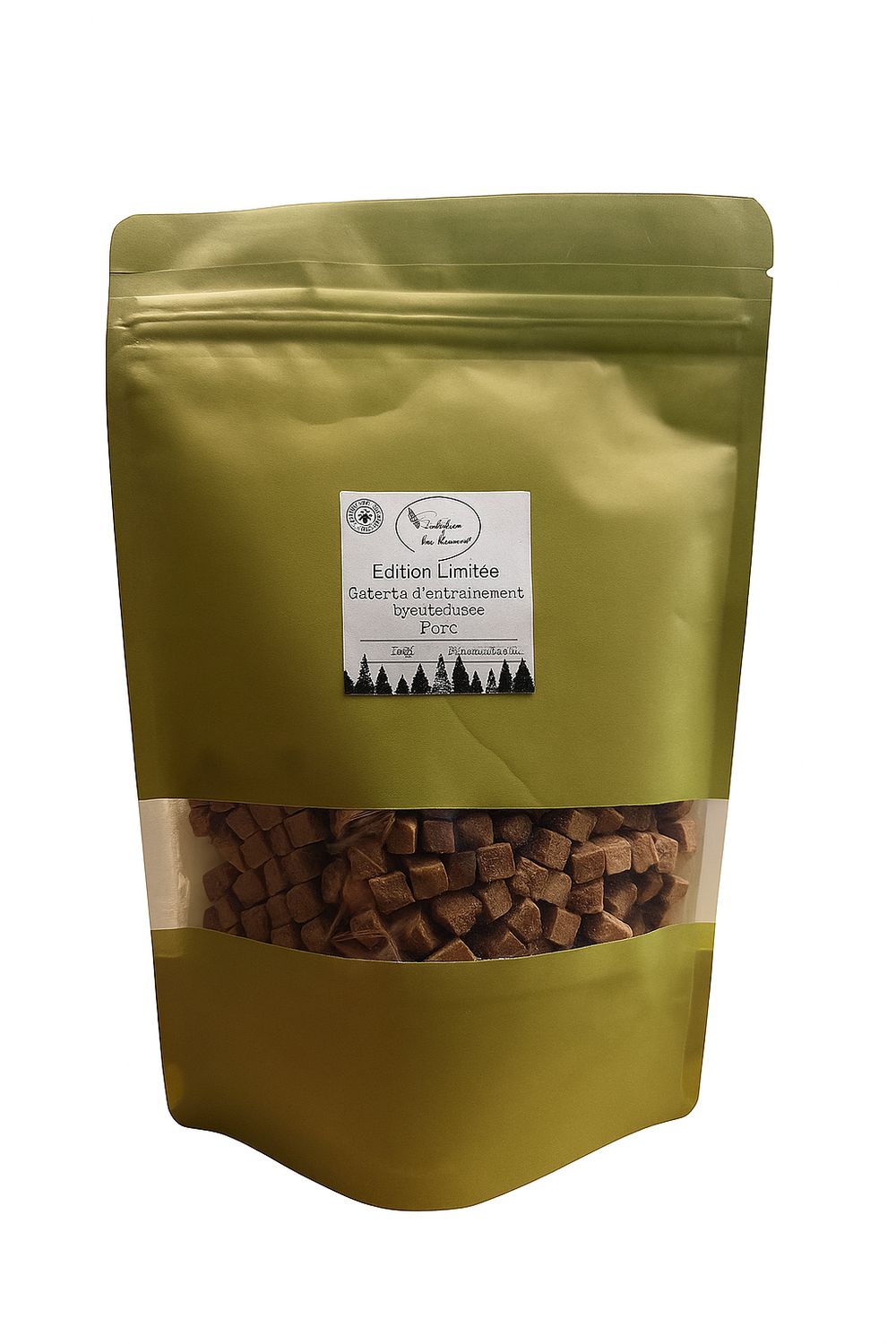 Mini bouchées lyophilisées au porc