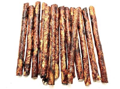 Bâton Munchie extrudé en peau de bœuf glacé au foie – 5 po