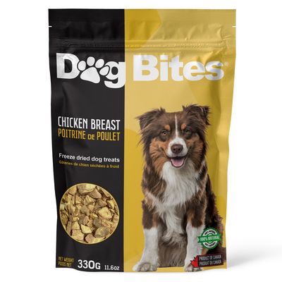Dog Bites – Poitrine de poulet lyophilisée 85g