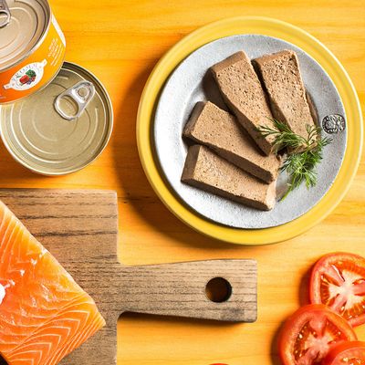 Pâté au poulet et au saumon Four-Star pour chats – Fromm