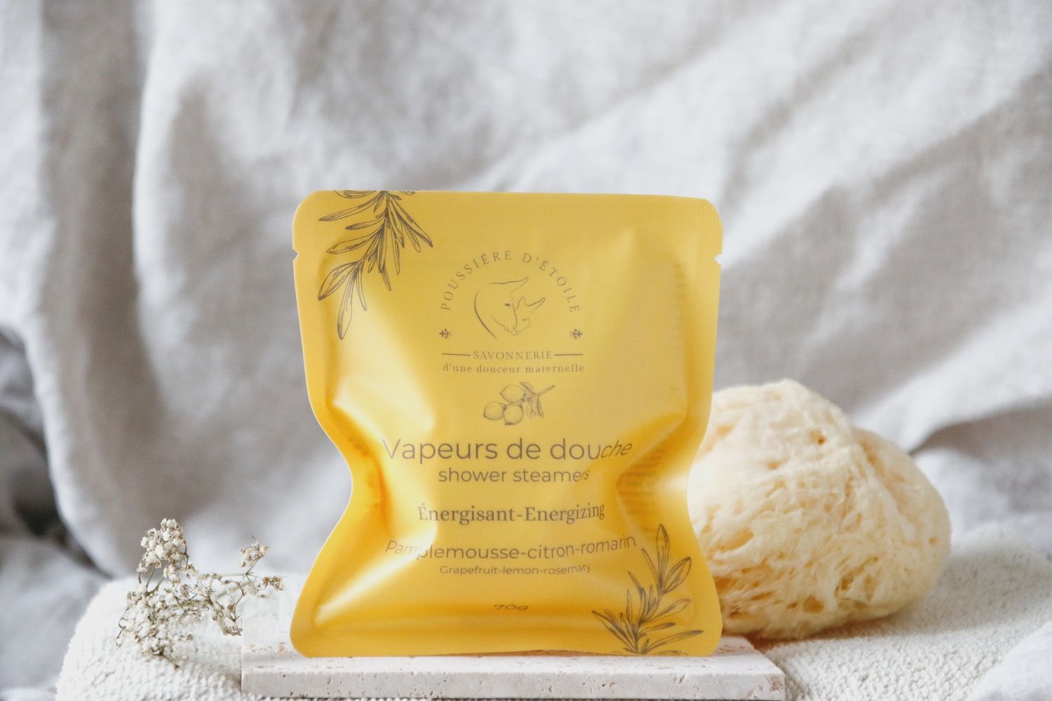 Vapeurs de douche | Énergisant-Pamplemousse, citron &amp; romarin 1X 70g