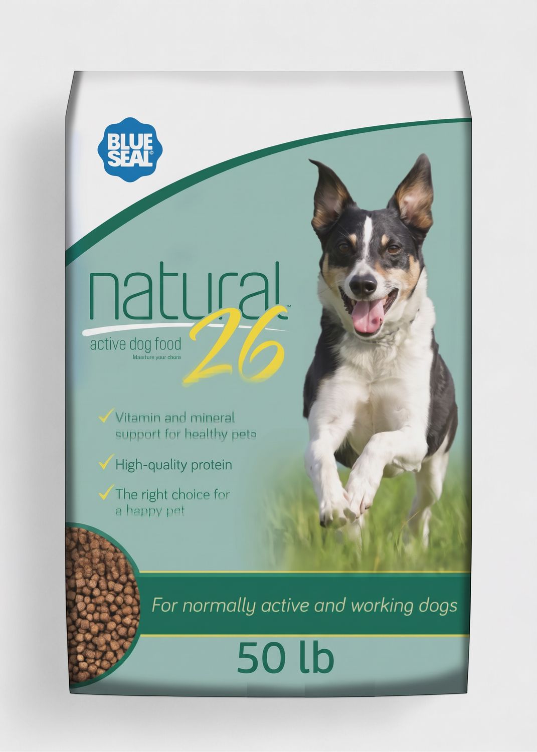 Blue Seal® – Natural 26 – Nourriture sèche pour chiens – Avec grains