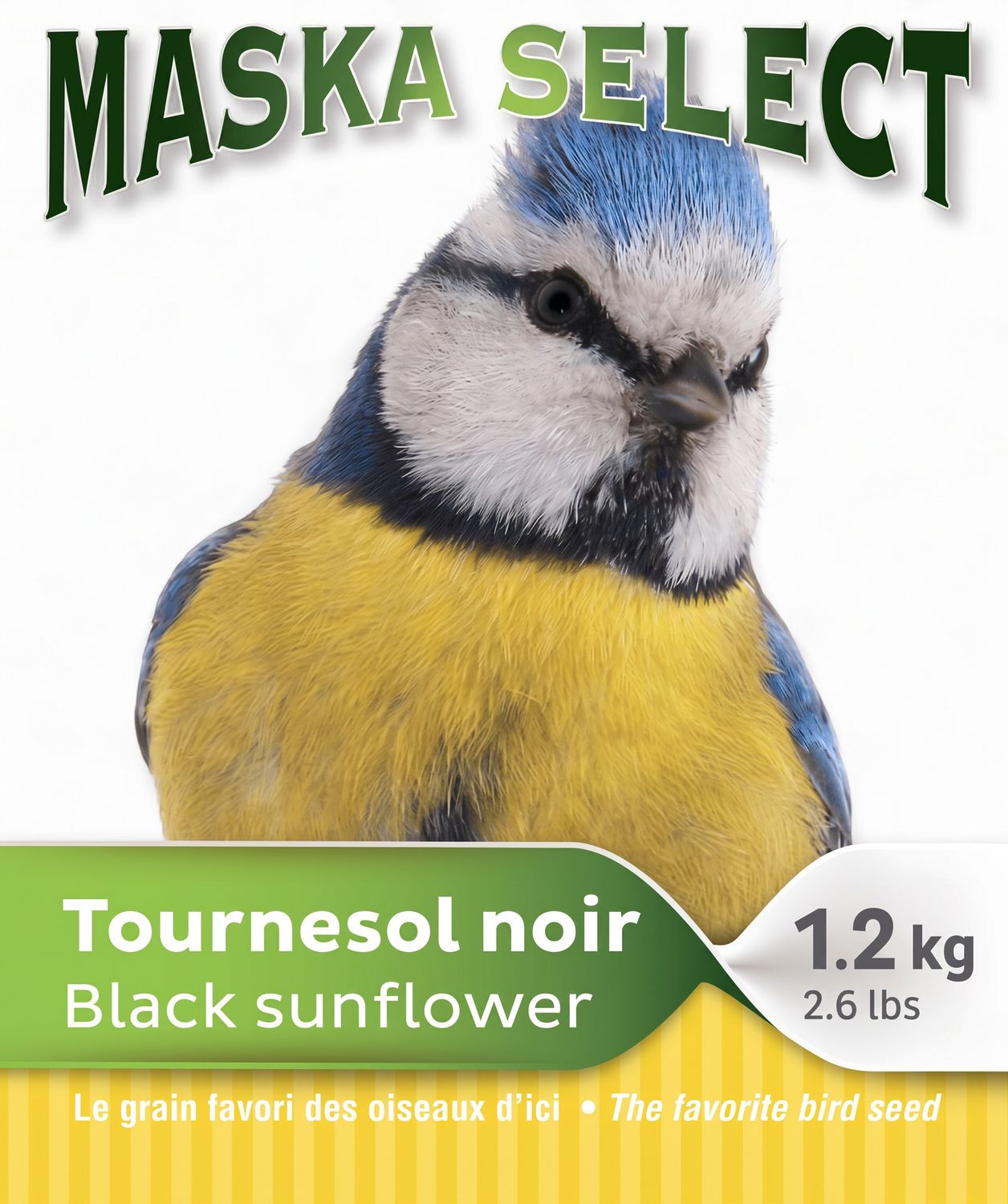 Tournesol noir – Graines pour oiseaux sauvages, Formats: 1.2 kg