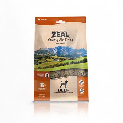 ZEAL Canada – Nourriture au bœuf séchée à l’air pour chiens 1 lb