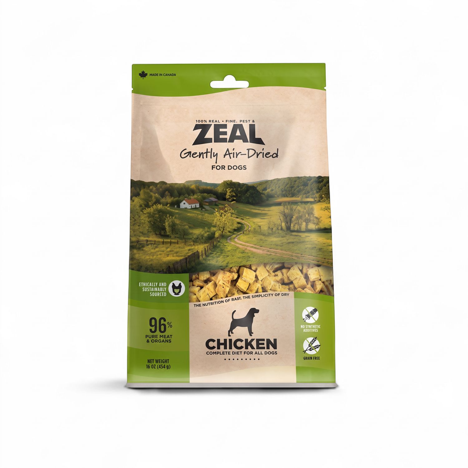 ZEAL Canada – Nourriture au poulet séchée à l’air pour chiens 1 lb