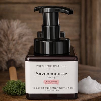 Savon-mousse | Fraise &amp; Basilic