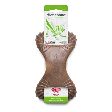 Benebone – Jouet dentaire Rocking saveur bacon | Medium