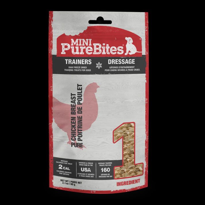 Mini-PureBites – Trainers au poulet (60g)