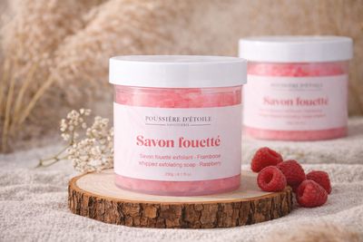Savon exfoliant fouetté | Framboise