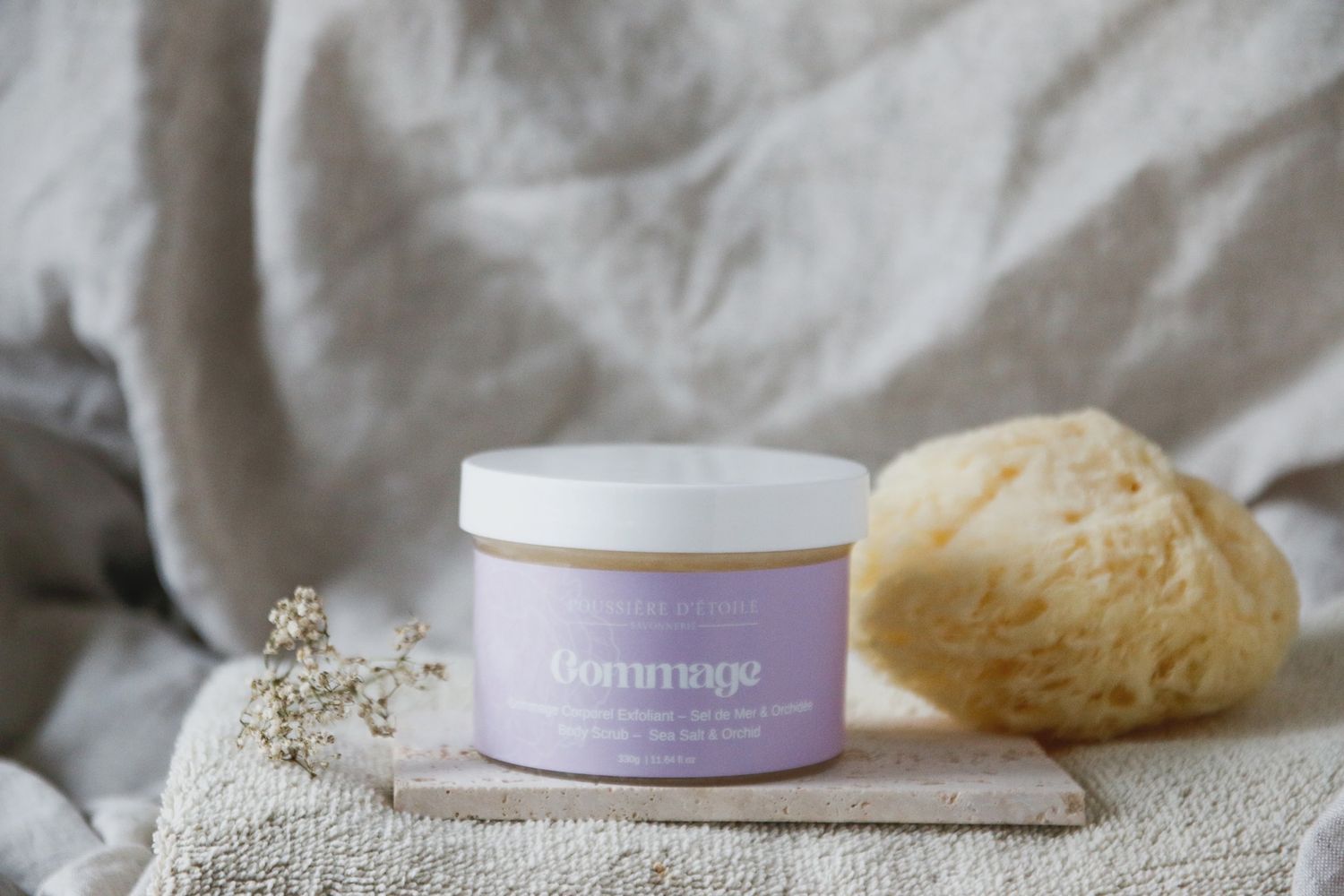 Gommage sucré-salé | Sel de mer &amp; Orchidée