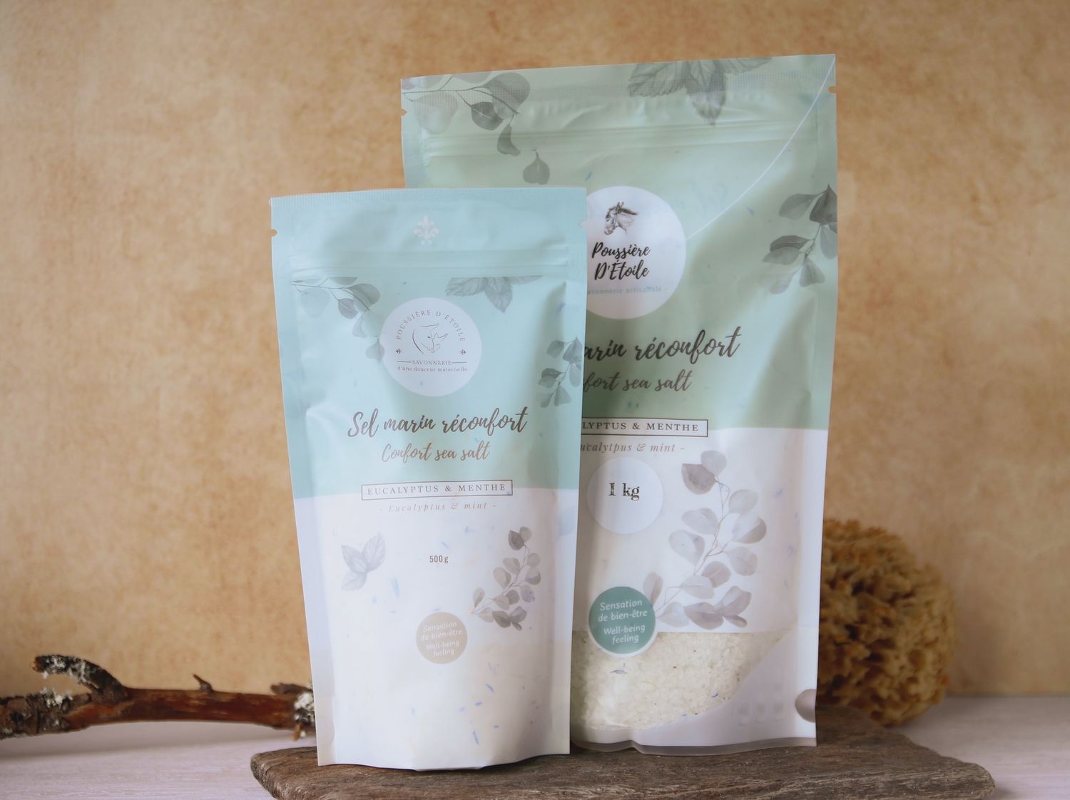 Sel marin réconfort | Eucalyptus &amp; Menthe 500g