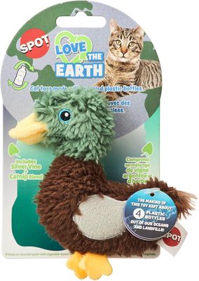 Jouet pour chat avec herbe à chat – Oiseau de ferme assorti – 4 po