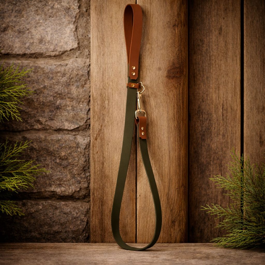 Laisse artisanale en BioThane® – 6 pieds – Fabrication maison
