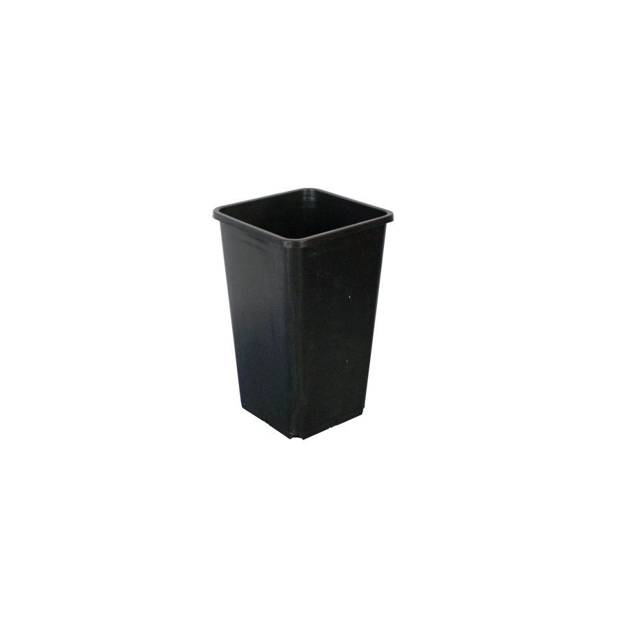 Pot de culture carré noir FHD – 1,8 L