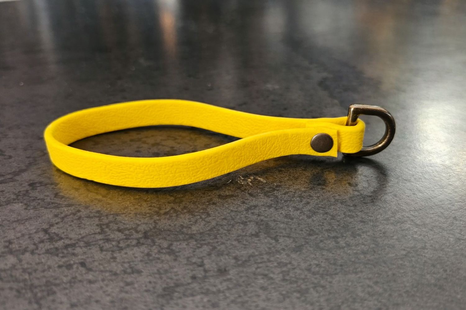 Porte-clés en BioThane® – Jaune