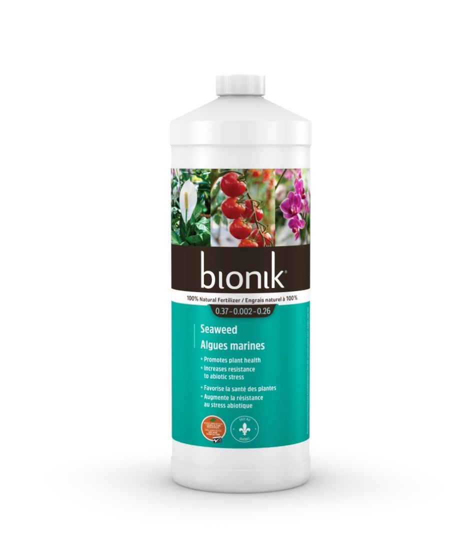 Engrais biologique Bionik® – Algues marines 0,36-0-0,22, Formats: 250 ml